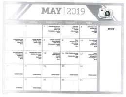 May 2019 Menu
