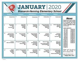 January 2020 - BHES Menu