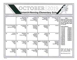 2019-10 BHES Menu