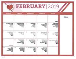 2019-02 BHJH-BHRA Menu