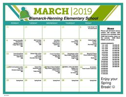 2019-03 BHES Menu