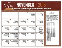 2018-11 BHES Menu