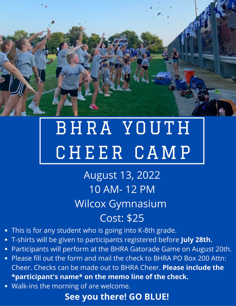 BHRA Youth Cheer Camp